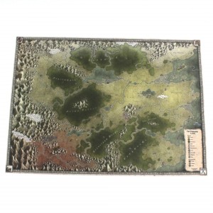 Forbidden Lands Cursed World Velvet A3 Map