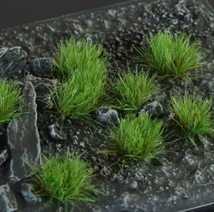 Gamers Grass Tuft Strong Green Wild 6mm