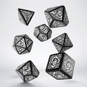 Celtyckie Kości Czarno-białe, zestaw kości RPG