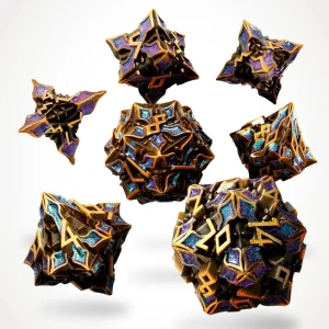 Zestaw kości metalowych Celestial Alloy (7)