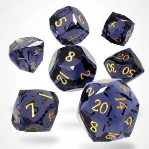 Zestaw kości szklanych Amethystum Arcana (7)