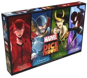 Dice Throne Marvel 1 (Witch, Spider-man, Loki, Thor)