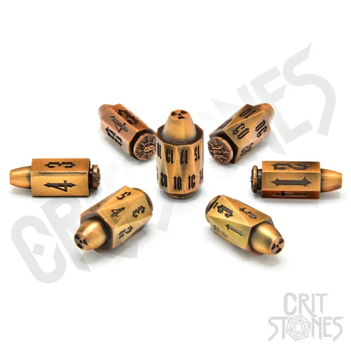 Kości metalowe Ballistic Brass (zestaw 7 szt.) — zawartość (producent)