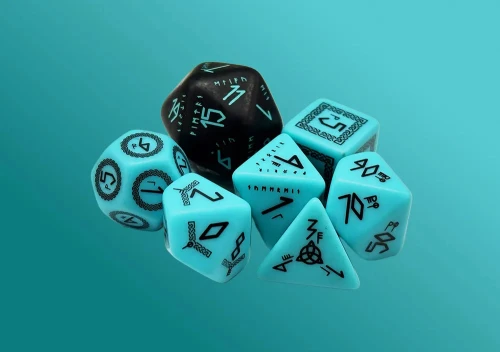 Berserkr RPG Polyhedral Dice Set — przód (producent)