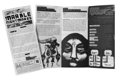 Mothership RPG Marble Nightmares — przód (producent)