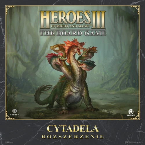 Heroes III Gra planszowa Fortress Expansion (edycja polska) — przód (producent)