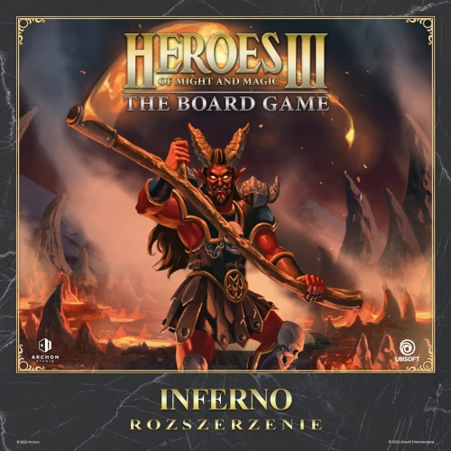 Heroes III Gra planszowa Inferno Expansion (edycja polska) — przód (producent)