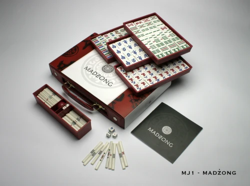 Madżong (mahjong) w walizce — przód (producent)