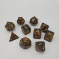Kości Elder Dice Yellow Sign Glass and Wax (zestaw) — przód