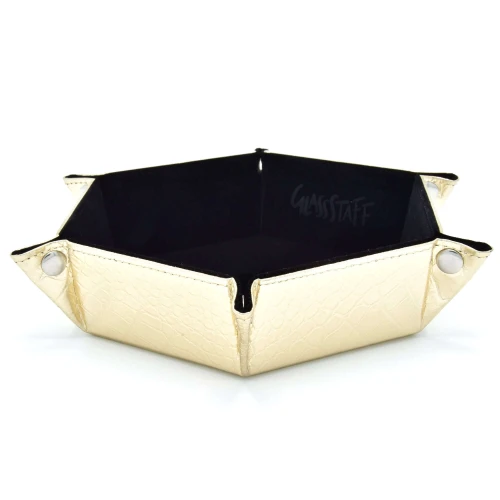 GS-DICETRAY-HEX-DRAGONSKIN-BLACKGOLD — przód (producent)
