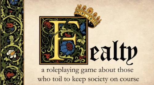 Fealty Corebook — tył (producent)