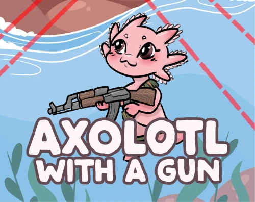 Axolotl with a Gun Corebook — przód (producent)