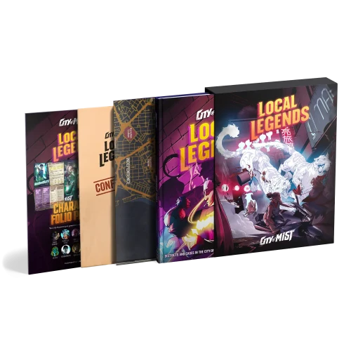 City of Mist RPG Local Legends Vigilante Set — przód (producent)