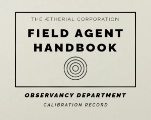 Field Agent Handbook Calibration Record