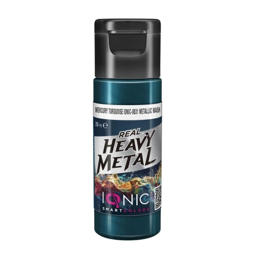 Ammo Ionic Real Heavy Metal Mercury Turquoise Metallic Wash — przód (producent)