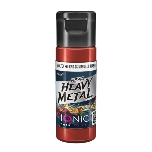 Ammo Ionic Real Heavy Metal Molten Red Metallic Wash — przód (producent)