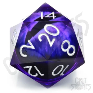 Kość żywiczna D20 50 mm Void Vision (liquid core)