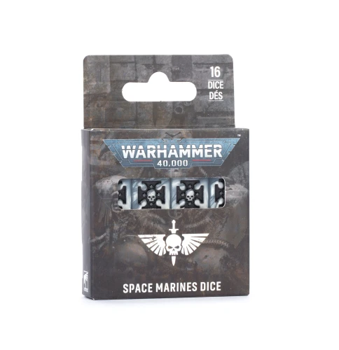 Kości Space Marines 2026 (zestaw 16 szt.) — przód (producent)
