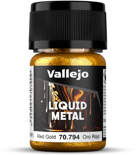 Vallejo Liquid Metal Red Gold 35ml (70.794) — przód (producent)