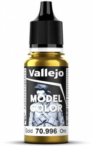 Vallejo Model Color Metallic Gold 18ml (70.996) — przód (producent)