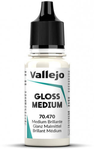 Vallejo Gloss Medium 18ml (70.470) — przód (producent)