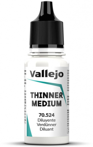 Vallejo Thinner Medium 18ml (70.524) — przód (producent)