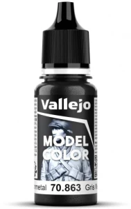 Vallejo Model Color Metallic Gunmetal 18ml (70.863)