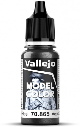 Vallejo Model Color Metallic Oily Steel 18ml (70.865) — przód (producent)