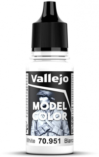 Vallejo Model Color White 18ml (70.951) — przód (producent)