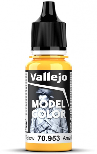 Vallejo Model Color Flat Yellow 18ml (70.953) — przód (producent)