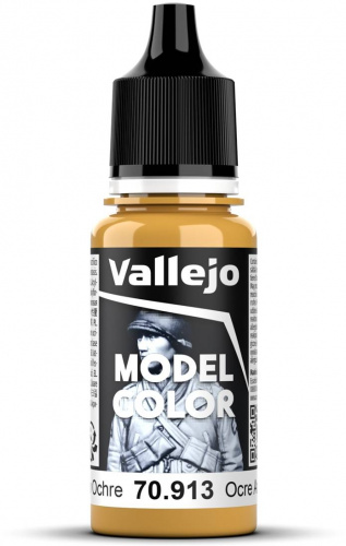 Vallejo Model Color Yellow Ochre 18ml (70.913) — przód (producent)