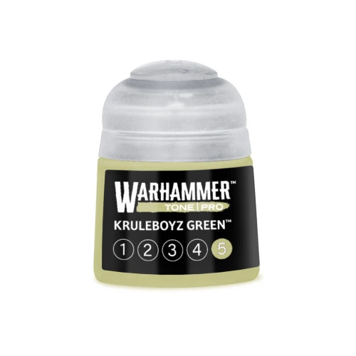 Warhammer Tone Pro Kruleboyz Green 5 12ml — przód