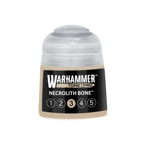Warhammer Tone Pro Necrolith Bone 3 12ml — przód