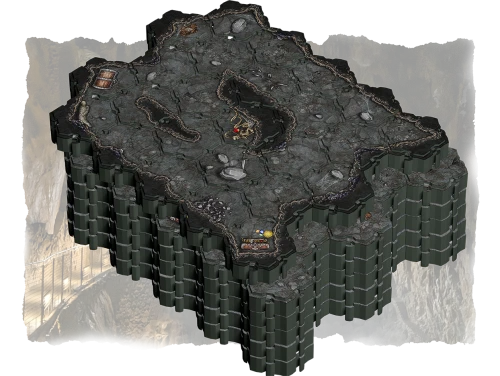 Lorescape Caverns Interior Pack (150 płytek) — zawartość (producent)