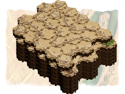 Lorescape Desert Biome Pack (150 płytek) — zawartość (producent)