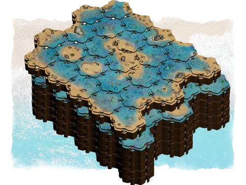 Lorescape Oceanic Biome Pack (150 płytek) — zawartość (producent)