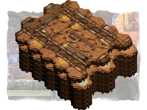 Lorescape Taverns Interior Pack (150 płytek) — zawartość (producent)