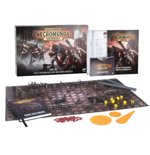 Necromunda Skirmish Core Set — przód (producent)