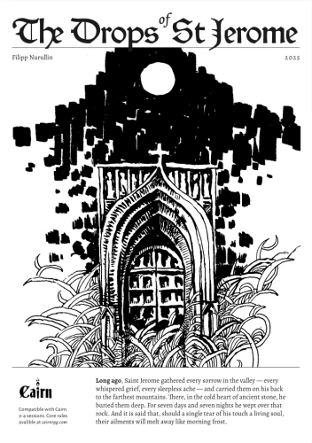 Cairn RPG 2nd Edition The Drops of St. Jerome — przód (producent)