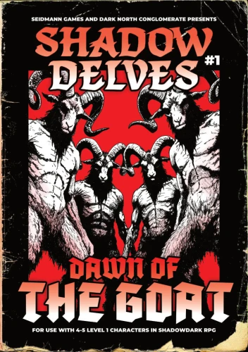 Shadowdark Dawn of the Goat — przód (producent)