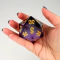 Kość żywiczna D20 50 mm Twilight Ether (liquid core) — zawartość (producent)