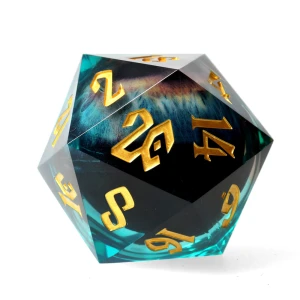 Kość żywiczna D20 50 mm Eye of the Oracle (floating eye)
