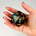 Kość żywiczna D20 50 mm Eye of the Oracle (floating eye) — zawartość (producent)