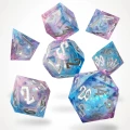 Kości żywiczne Pink Ice (zestaw 7 szt.) — przód (producent)