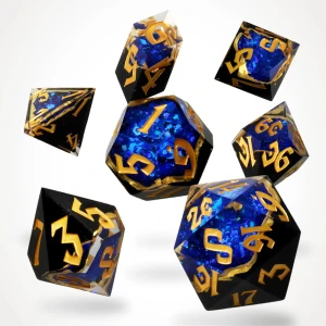 Kości żywiczne Geode Azure Artifacts (zestaw 7 szt.)