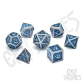 Kości metalowe Blue Dragonhide (zestaw 7 szt.) — przód (producent)