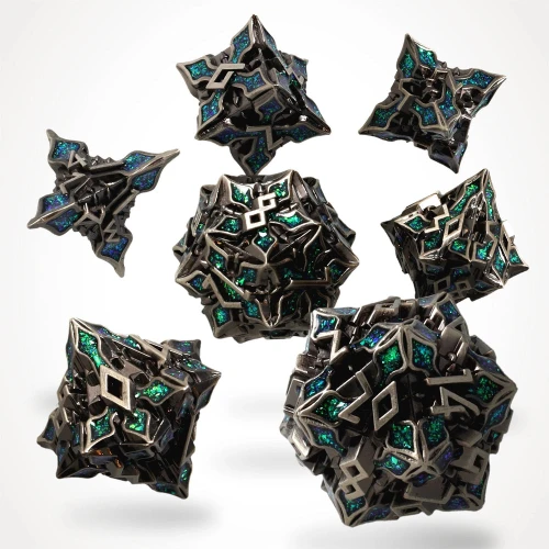 Kości metalowe Viridian Alloy (zestaw 7 szt.) — przód (producent)