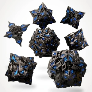 Kości metalowe Obsidian Alloy (zestaw 7 szt.)