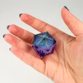 Kość żywiczna D20 33 mm Moonlight Mystery (liquid core) — zawartość (producent)