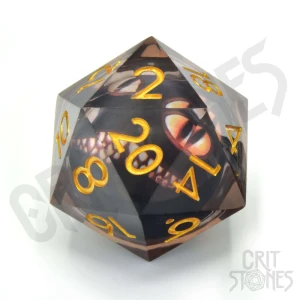Kość żywiczna D20 33 mm Looking Glass Luck (liquid core)